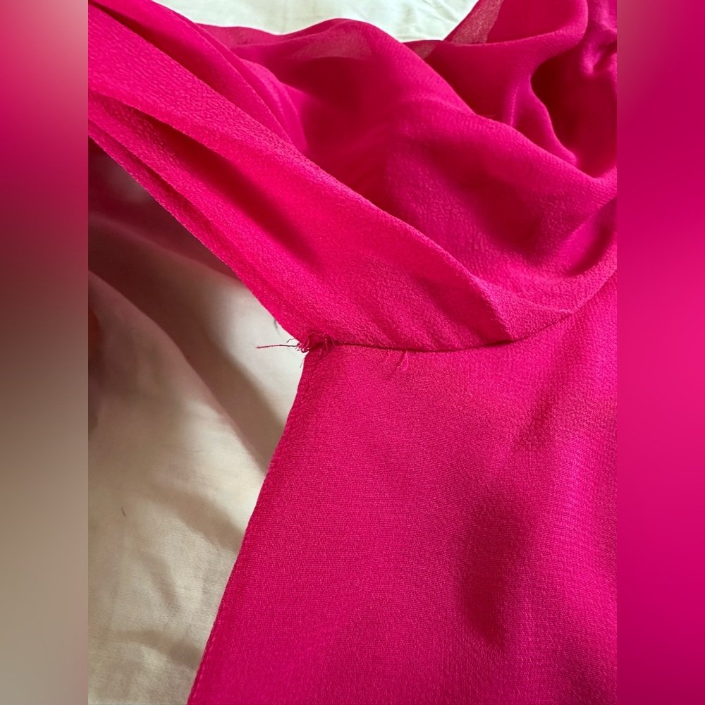 Alice + Olivia Pink Puff Sleeve Boxy Blouse - Picture 10 of 14